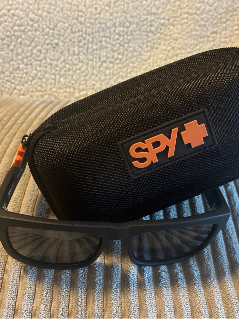 SPY+ DISCORD Happy Lens Black Plastic Square Sunglasses With Case